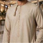 Beige Omani Thobe For Men - Image 2
