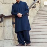 Embroidered Kurta Shalwar Suit for Men