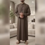 Al-Rijaal Premium Embroidered Thobe – Timeless Elegance, Made on Order in 5 Signature Colors - Image 4