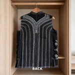 Balochi Bogti waistcoat back full embroidered vertical lines