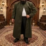 Al-Rijaal Olive Green Azhari Thobe | Button-Front Imam Jubba for Men - Image 3