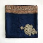 Omani Masar Pakistan Made Head scarf- Navy Blue - Image 4