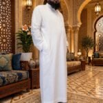 Al-Rijaal White Azhari Thobe | Imam Jubba for Men - Image 4